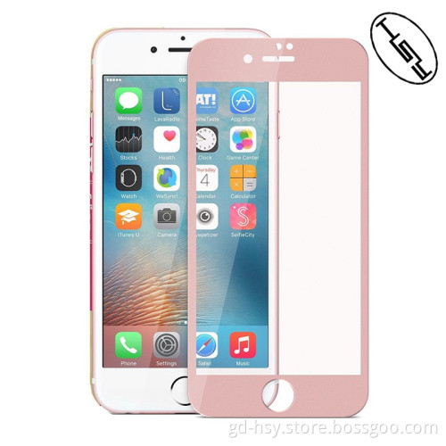 HUYSHE for iphone 7 waterproof carbon fiber 3D full coverage tempered glass screen protective film shield